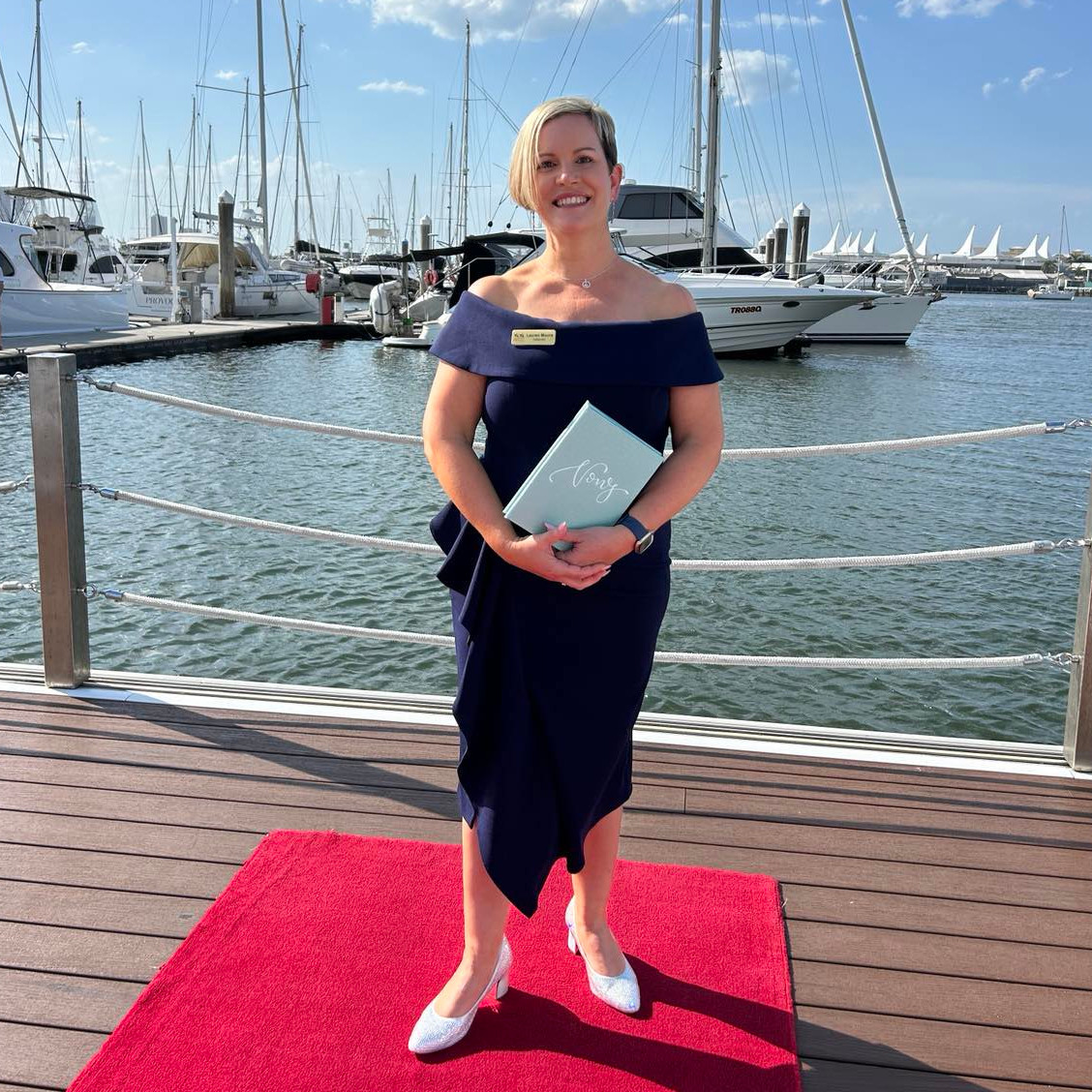Bride and groom exchanging heartfelt vows with Gold Coast marriage celebrant
