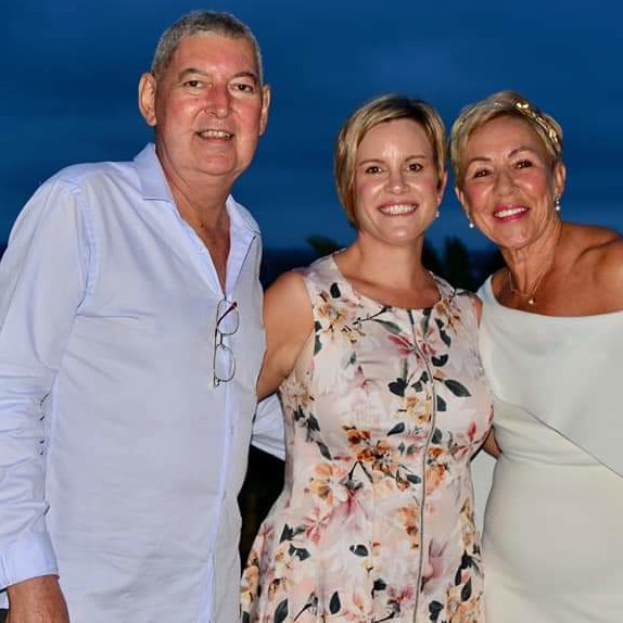 Romantic beachside wedding ceremony with guests in Broadbeach, Gold Coast