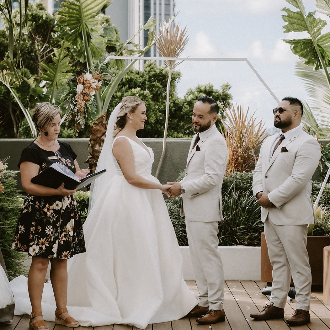 Stunning elopement on the Gold Coast featuring panoramic ocean views