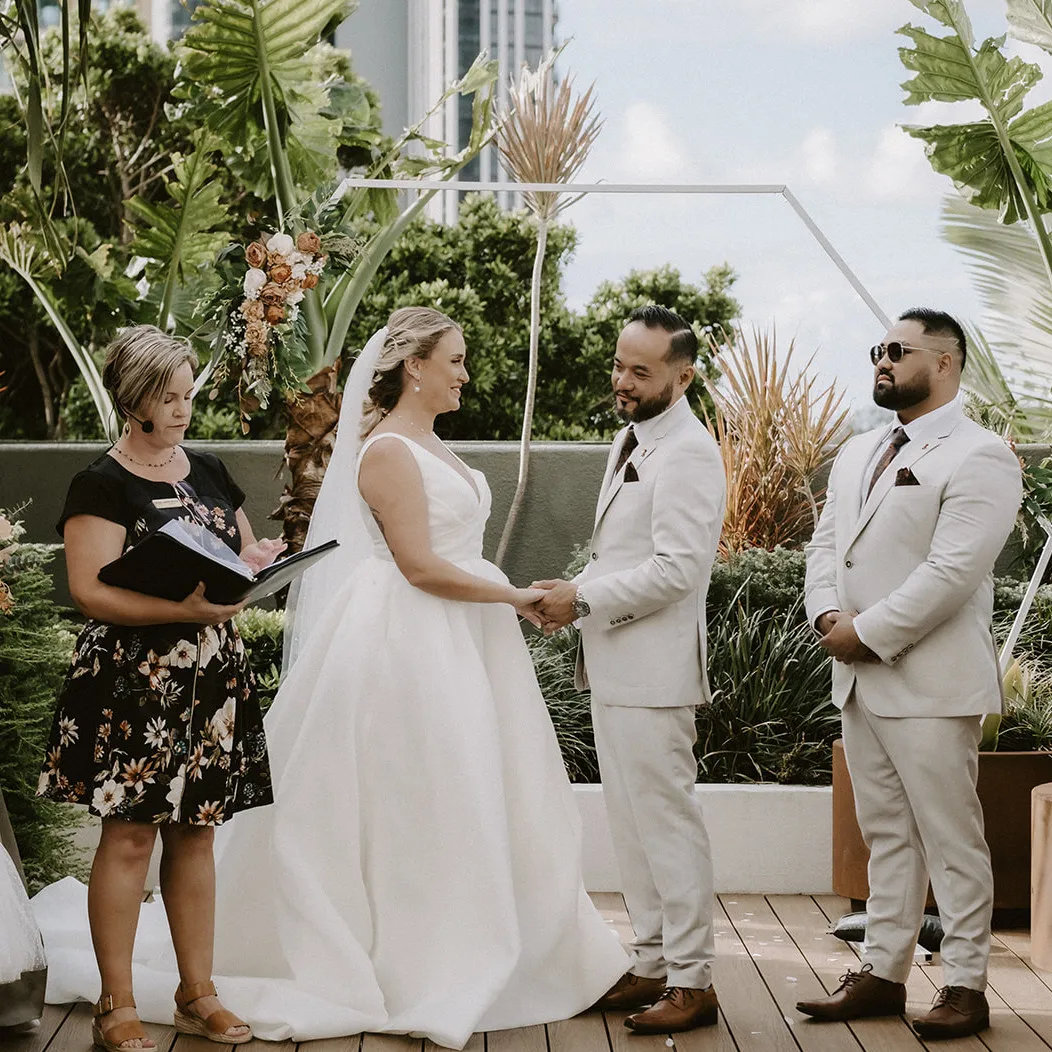 Stunning elopement on the Gold Coast featuring panoramic ocean views